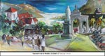 Special Event at Basilica, St.John's-2, NF, Oil on Canvas